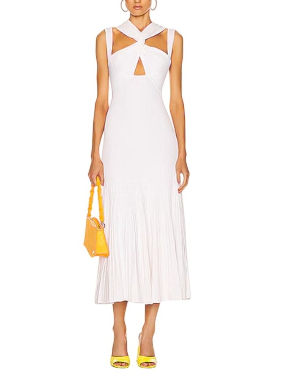 Aknvas Ingrid Midi Dress White Wedding NWOT - Size S - Picture 12 of 12